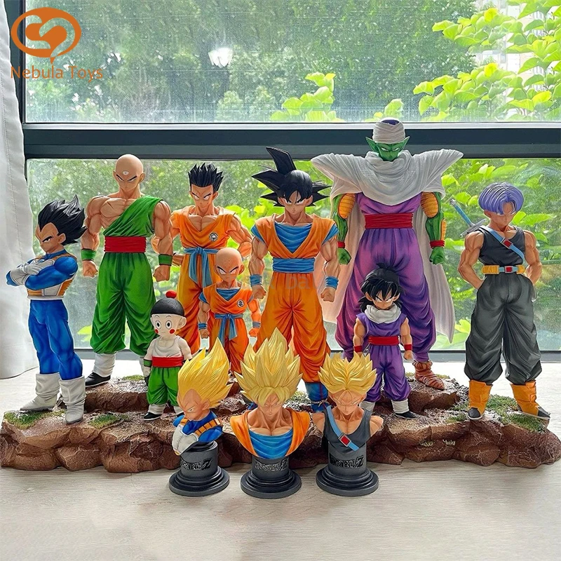 

Dragon Ball Figure Son Goku Figure Krillin Vegeta Trunks Chaoz Piccolo Yamcha Statue Model Doll Decoration Toys Birthday Gifts