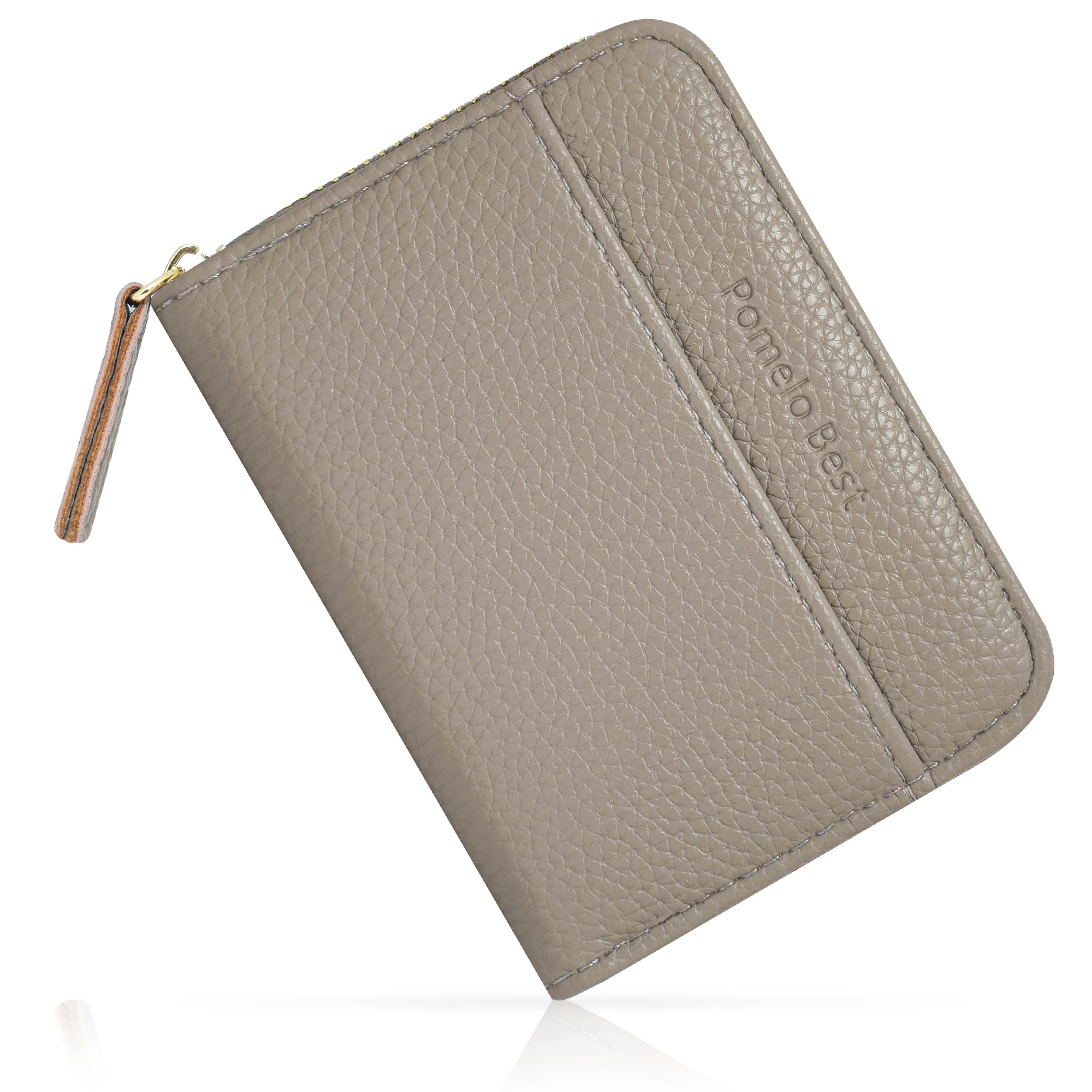 

Pomelo Best Men Women Card Holder Small Zipper Wallet Solid Coin Purse Accordion Design rfid ID Business Credit Card Bags