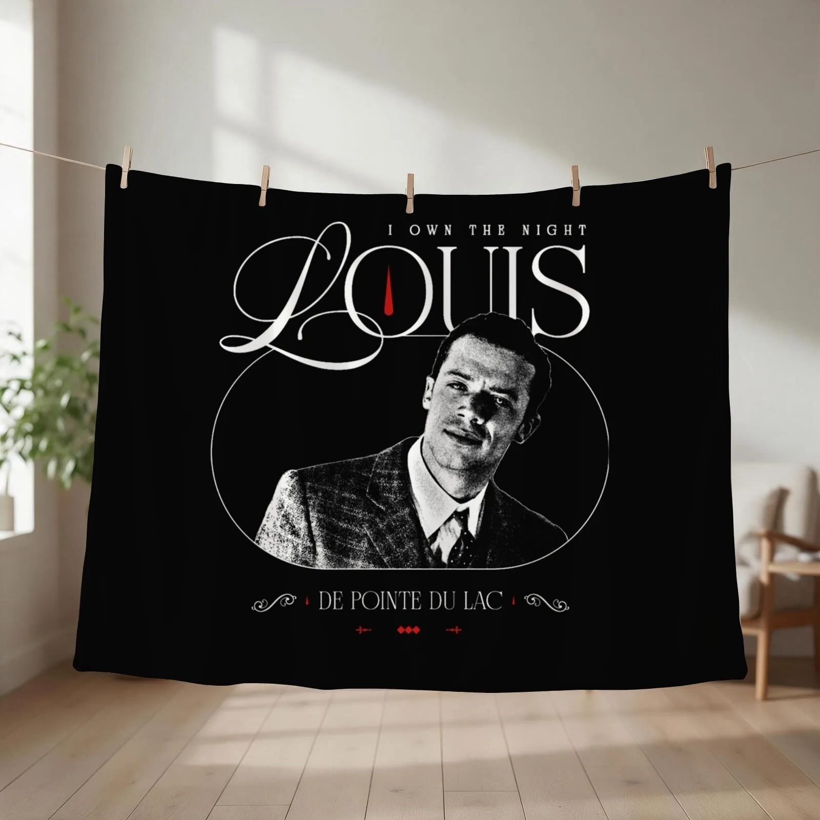 Louis De Pointe Du Lac I Own The Night Vintage For Men Throw Blanket couch cozy soft plush fuzzy picnic outdoor blanket