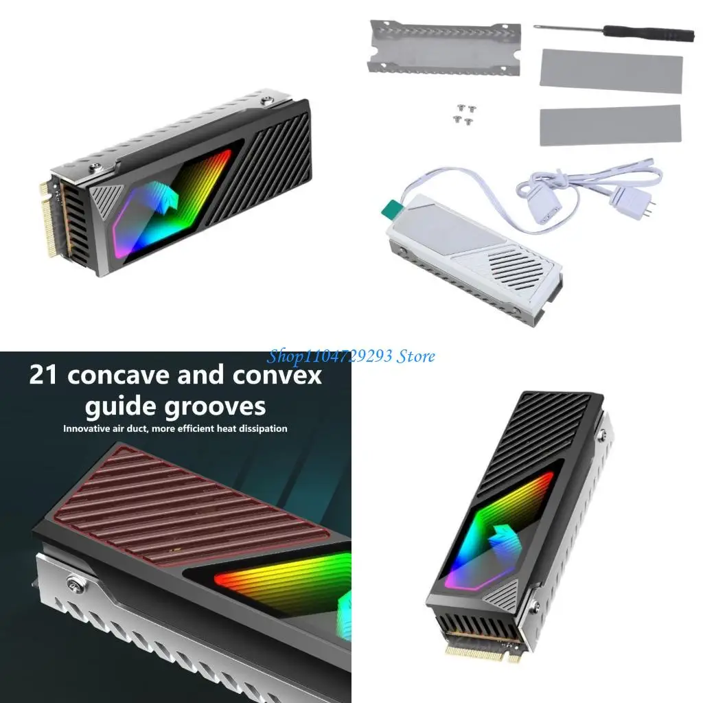 set-dissipatori-calore-a-disco-solido-in-metallo-m2-2280-y2gd-con-ventola-argb-e-cuscinetto-per-conduttivita-termica-per