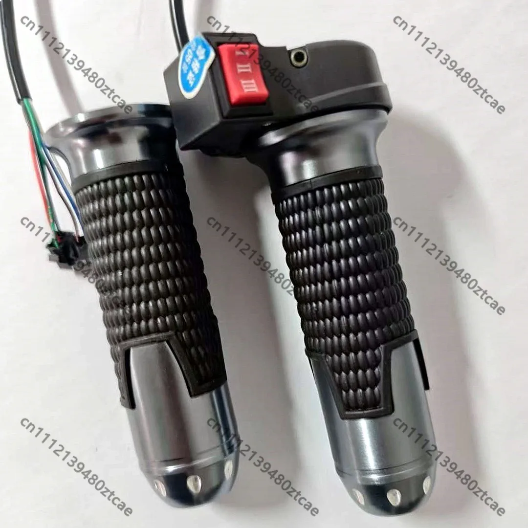 3 Speed Electric Tricycle Throttle Grip Aluminum Alloy Twist Handlebar Kit for Ebike Scooter Drive Part