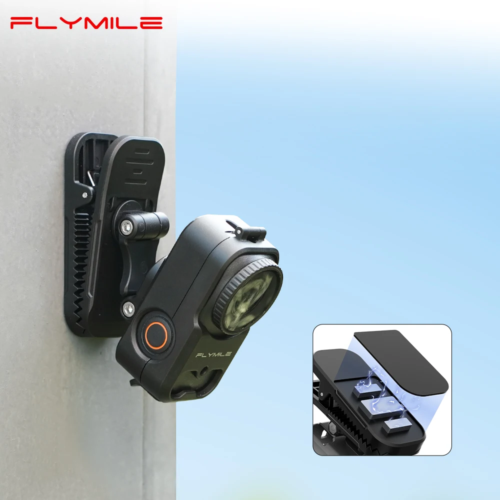 Suporte Magnético para Mochila Flymile para DJI OSMO Nano 360 °   Capas Protetoras com Clipe Rotativo de Liberação Rápida Anti-choque