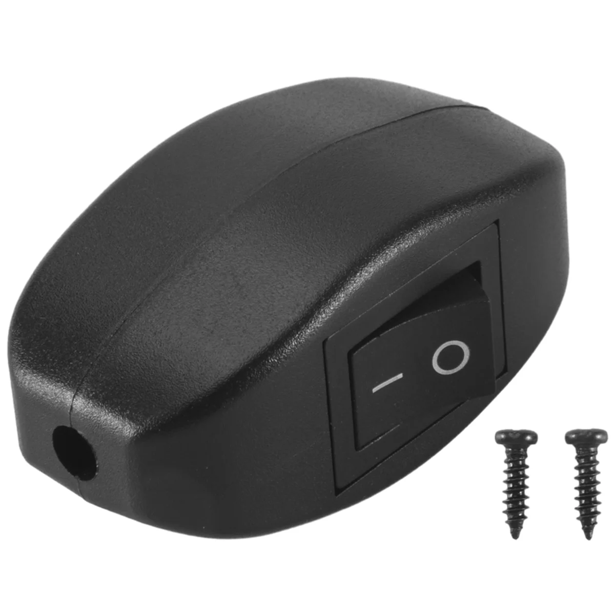 블랙 침실 온 오프 단추 라인 스위치, 6A, 250VAC, 10A, 125VAC