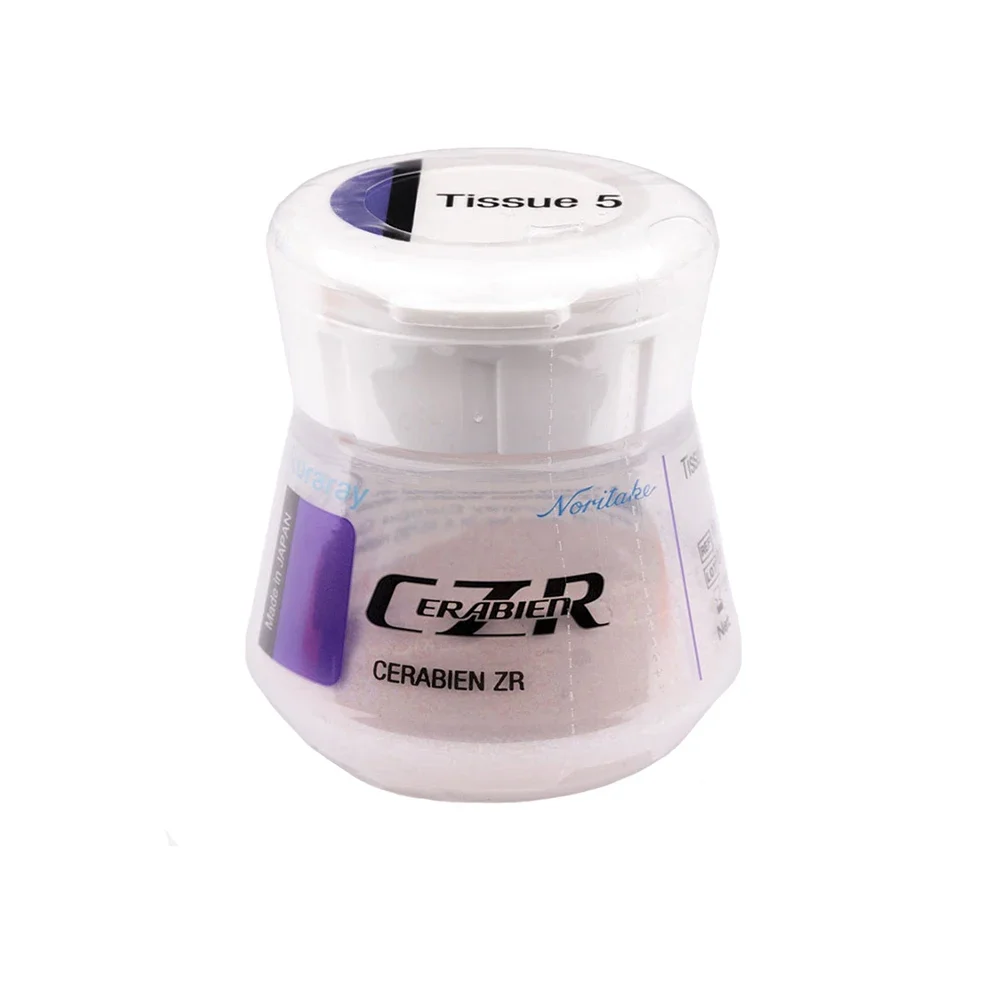 Kuraray Noritake CZR Tissue1 Modifier مسحوق بورسلين أبيض وردي لجميع مواد مختبر الأسنان السيراميكية