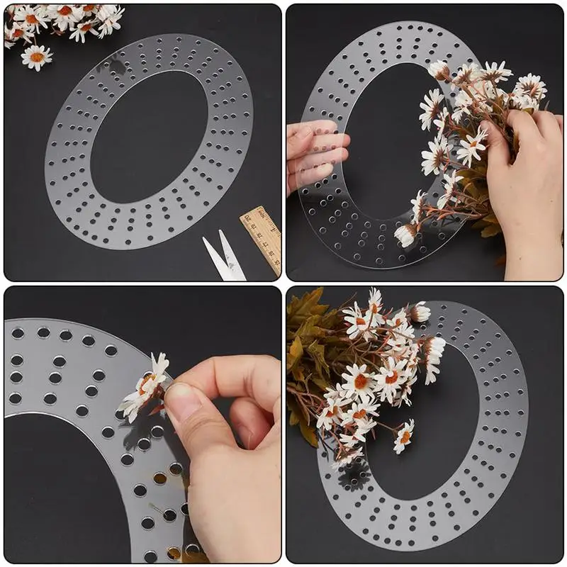 

Доска для венков, 5 предметов, акриловые рамки для гирлянд, рамки для свадебных венков для поделок, праздничные, свадебные, рождественские украшения