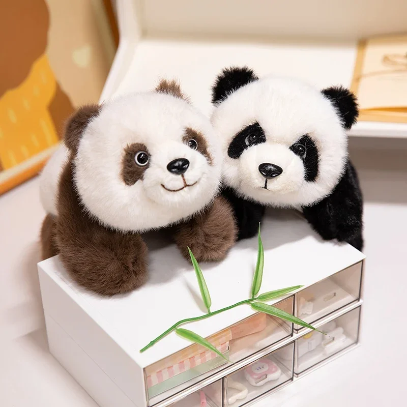 Real Life Baby Panda Pluche Pop HuaHua Gewogen Deeltjes Knuffels Simulatie Dier Beer Room Decor Kussen Kerstcadeaus