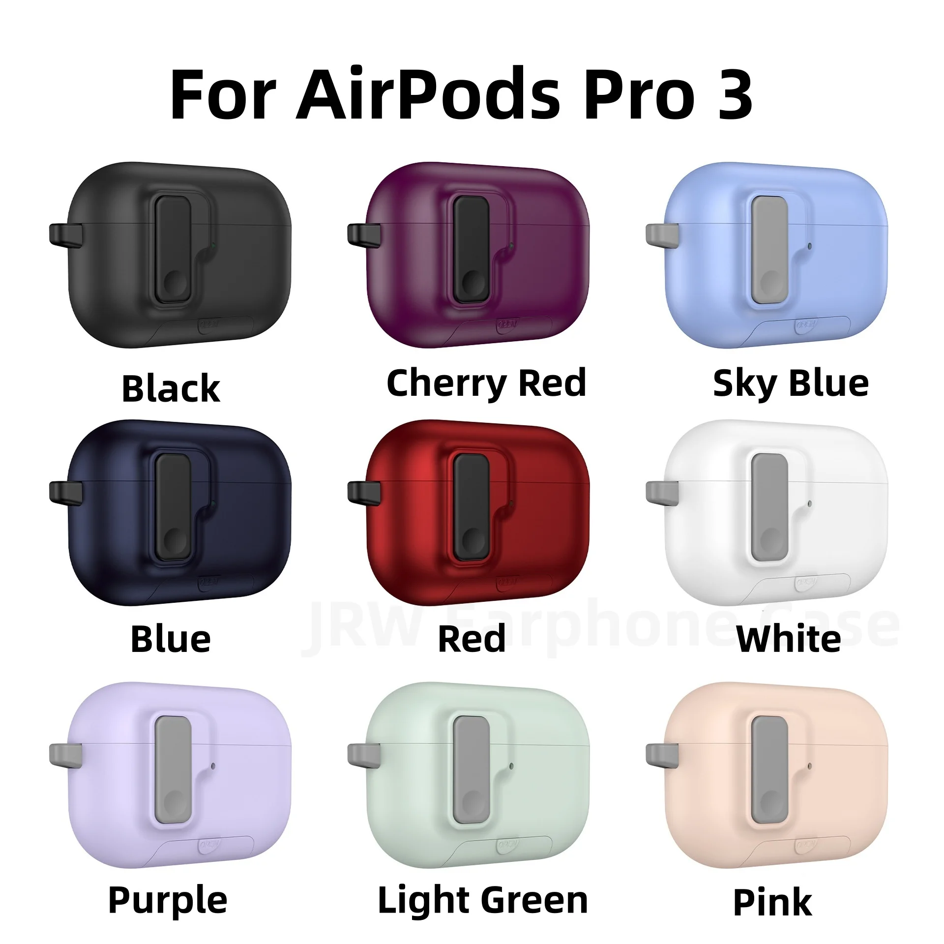 für AirPods Pro 3 mit magnetischer, automatisch verriegelnder Handyhalterung, Kopfhörerzubehör mit Reinigungsstift für Apple Airpods Pro 3 – Detail 6