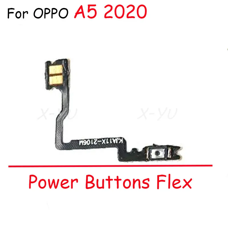 For OPPO A5 A8 A9 A31 2020 Power On Off Switch Volume Side Button Flex Cable