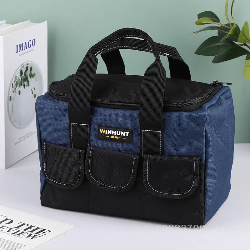 

Waterproof Tool Bag with Multi Pockets Organizer Electrician Tools Pouch with 30% Increased Capacity