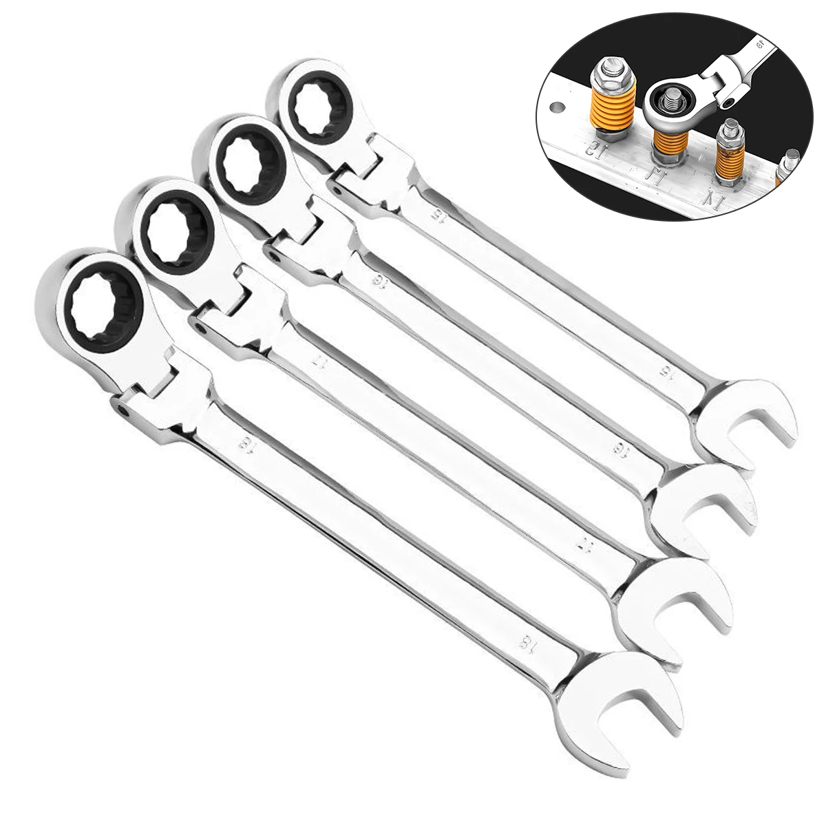 

6-24mm Ratchet Wrench Tool Car Repair Tools Hand Spanner Open End And Ring Wrenches Hex Spanner Wrench Tools For Hex Nuts