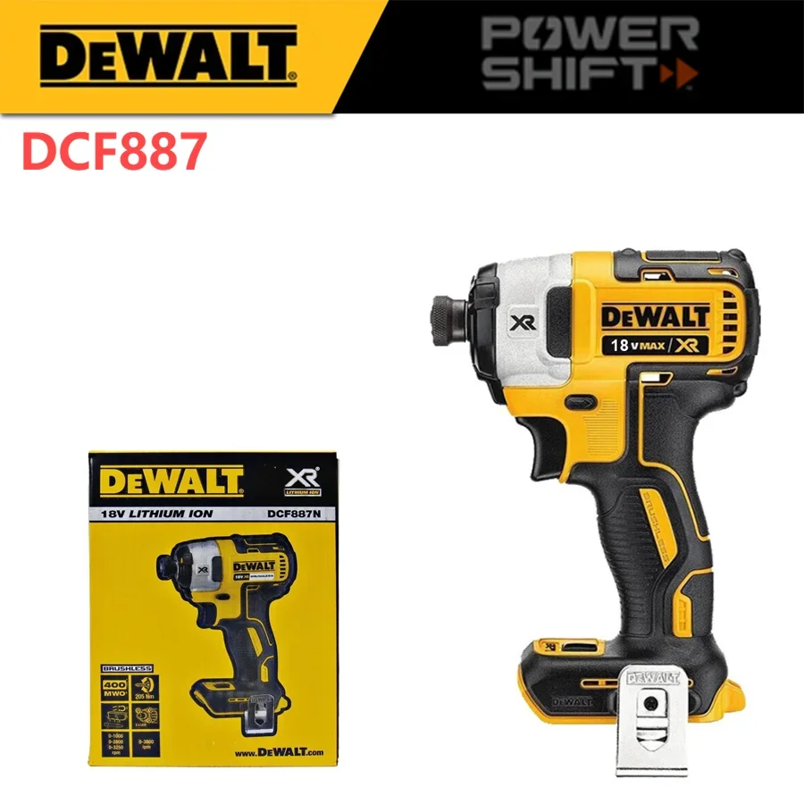 DEWALT, 205N.m, Brushless electric, Impact driver Cordless screwdriver ,Impact drill for ,Dewalt 20V, Battery NO. DCF887