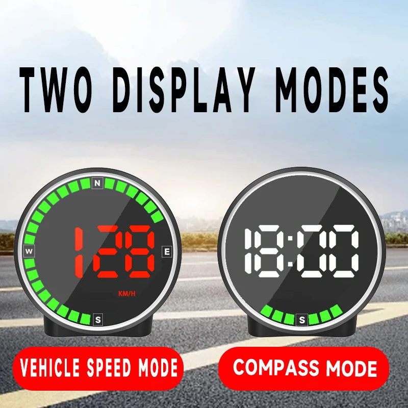 Car Head Up HD Display GPS Speedometer Speed KMH Digital HUD Windshield Projector For All Cars Auto Electronics Accessories