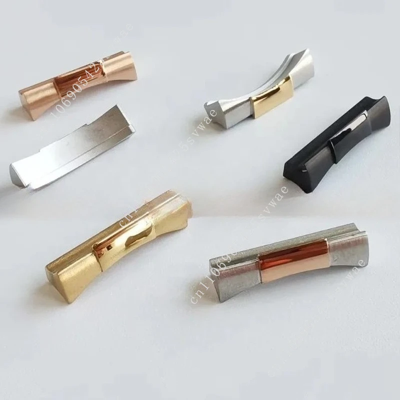 Collegamento Terminale con maglie curve solide da 20 مم، argento، oro، nero، oro rosa، Solo per l'orologio RLX Day-tona SUB
