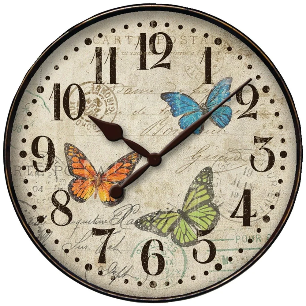 12 Inch Butterfly Wall Clock Quartz Accurate Timekeeping Elegant Home Decor Easy Installation Functional Wall Art