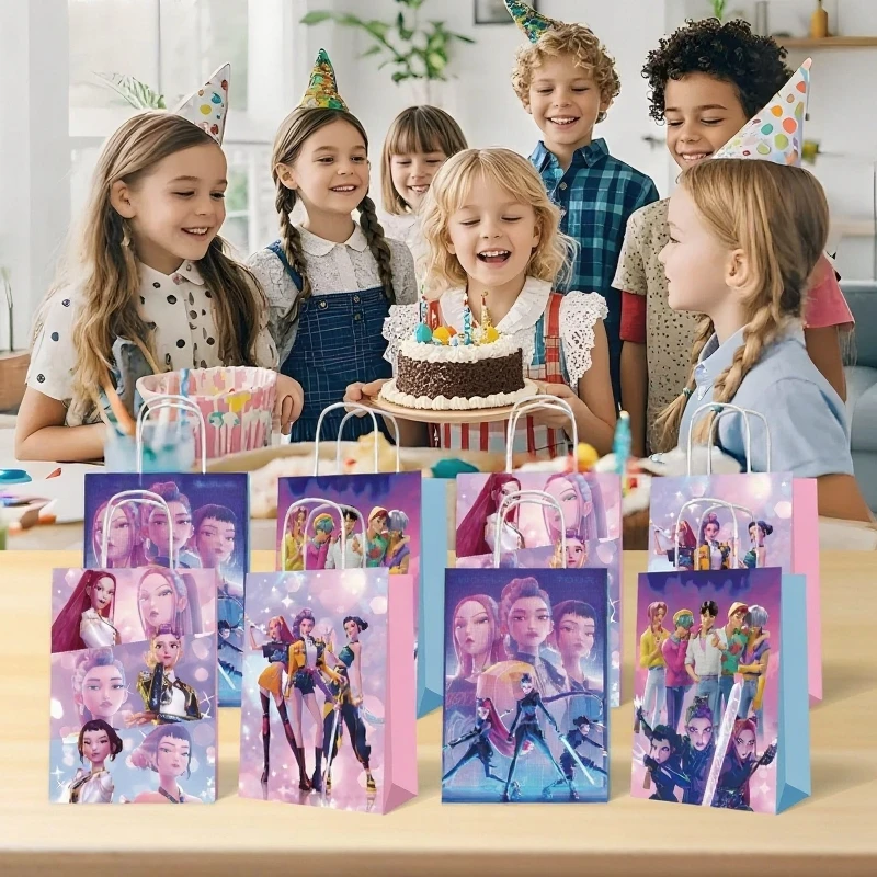 2025 نمط جديد مجموعة الصيد الساحرة موضوع الحلوى شنطة هدايا كرافت ورقة حقيبة ملصق ختم ورقة حقيبة يجب أن يكون هدايا لعيد الميلاد #1