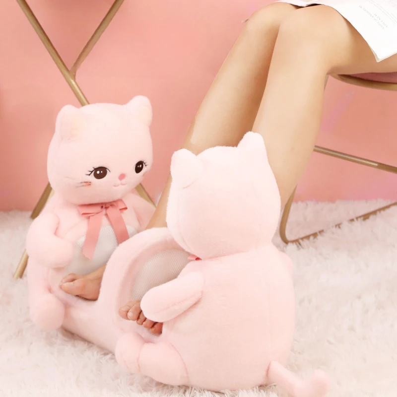 Pink Girl Automatic Foot Massage Machine Red Light Hot Compress Kneading Acupoint Feet Massage Sole Multifunctional Leg Massager