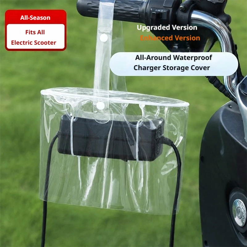 BLALION 1/2PCS Electric Scooter Charger Rain Shield Waterproof Cover Rain Protective Bag for Motorcycle Ebike Charger Protection - view 3
