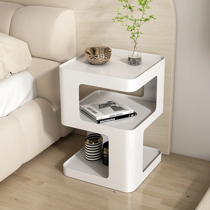 Bedroom bedside table, small unit, modern and minimalist bedside table, creative light luxury style, Nightstands