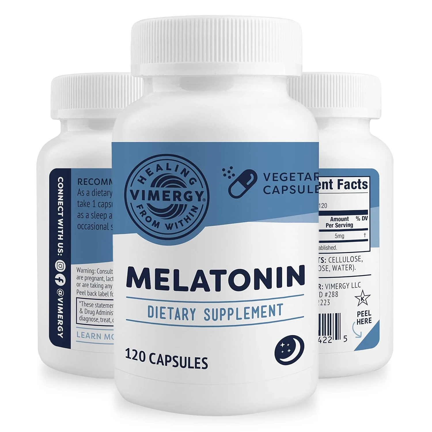 

Melatonin Supplement 5mg - Relieve Insomnia, Help Improve Sleep Quality, Reduce Waking Time, Help Deep Sleep Improving Insomnia