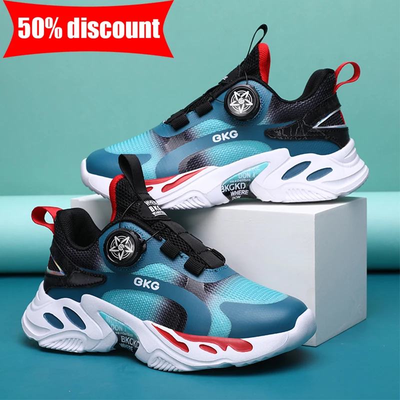 

Childrens Sports Shoes Fashionable Boys Outdoor Daily Training Soft Elastic Running Shoes New Comfortable School Walking Shoes