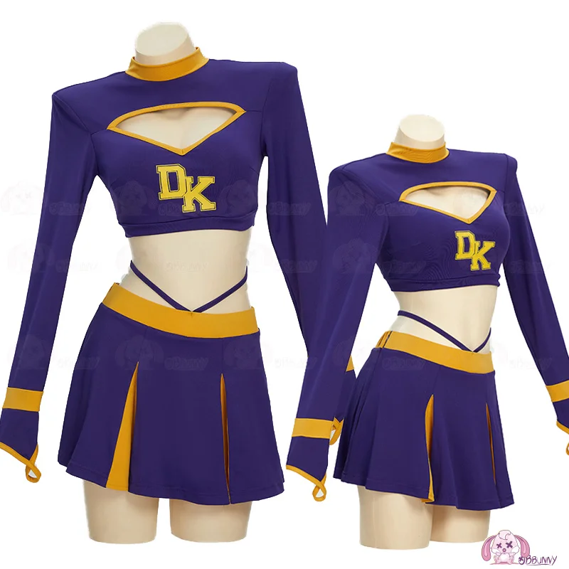 Hot Girl Sexy Cospaly Cheerleader cosplay costume with a revealing back design and a sense of style