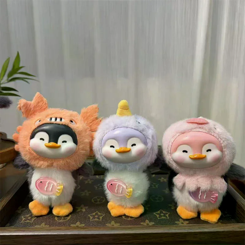Porte-clés pendentif pingouin en peluche en vinyle, mignon et créatif, pour sac à dos, tentures, cadeaux de décoration