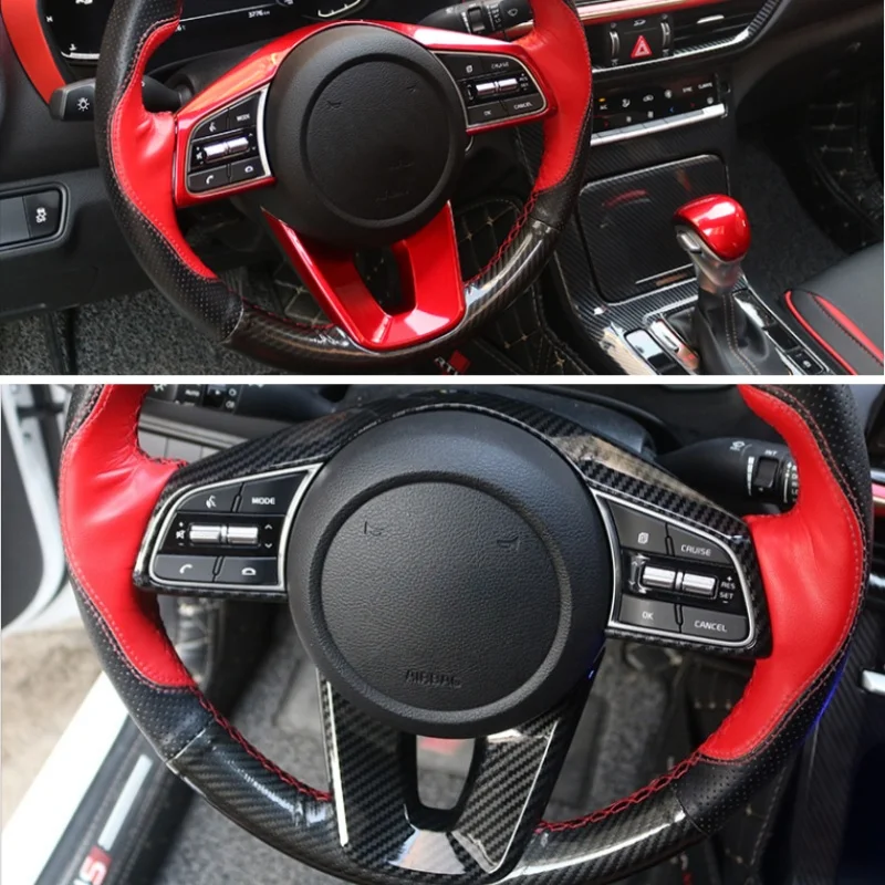 

Декоративные линии салона автомобиля для KIA KX3 Seltos Forte Cerato K3 Sportage 2018-2023, наклейка на руль, накладка на рамку