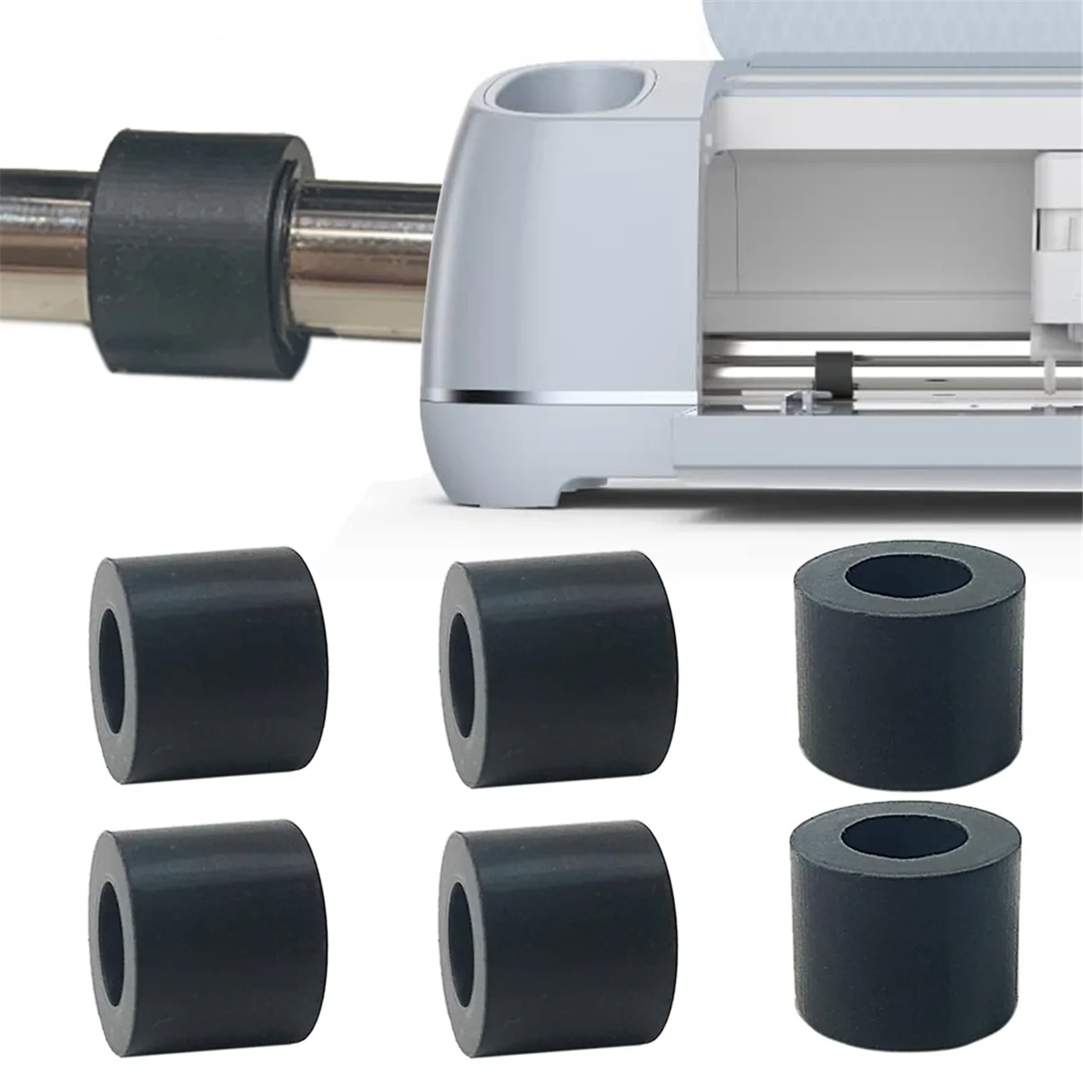 Rubber Roller Replacement Compatible for Cricut Maker/Maker 3, Mat Guide Rubbers for Cricut Repair Accessories