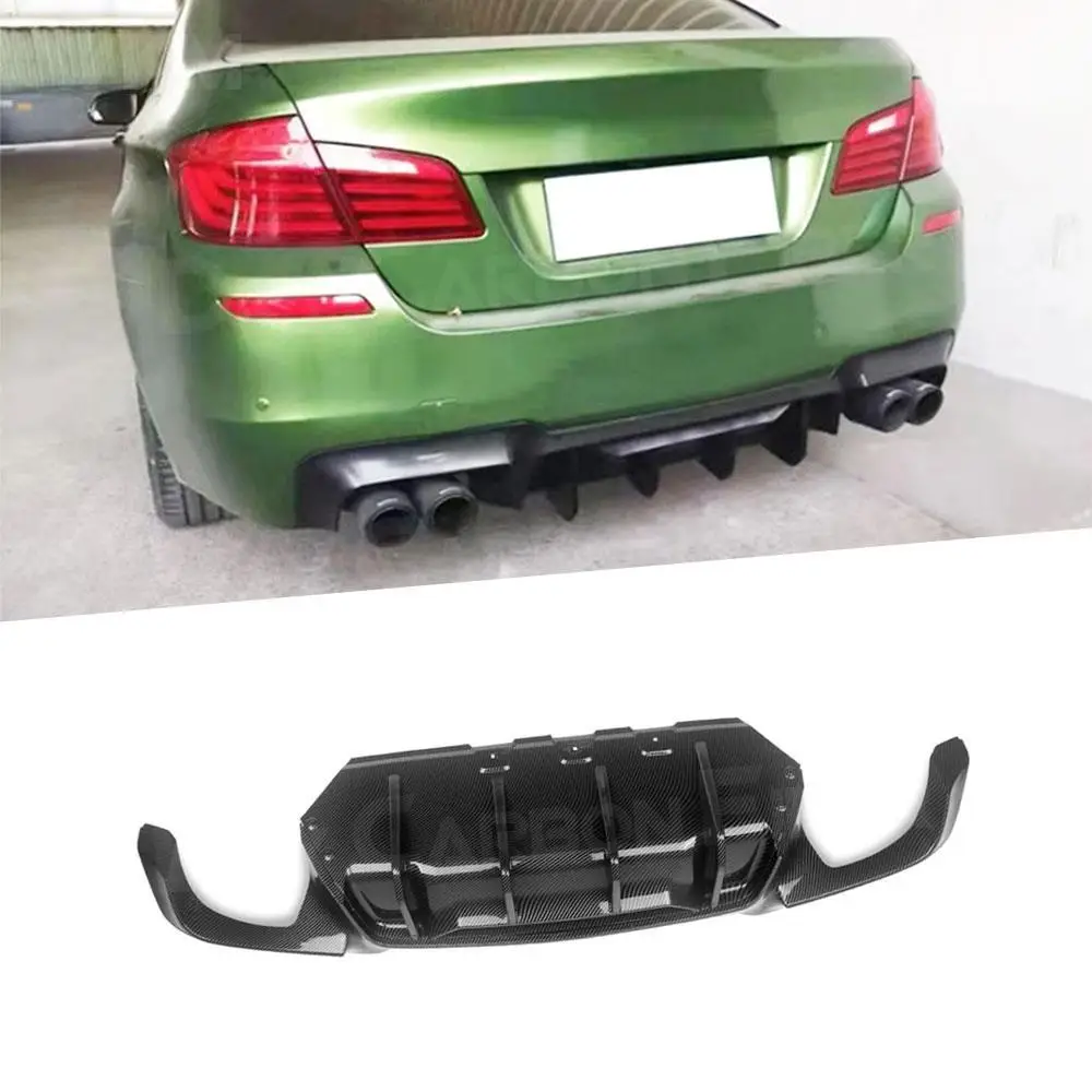 

Carbon Look Rear Bumper Lip Diffuser Splitters Spoiler For BMW 5 Series F10 M5 M Sport 2011-2016 Rear Bumper Diffuser