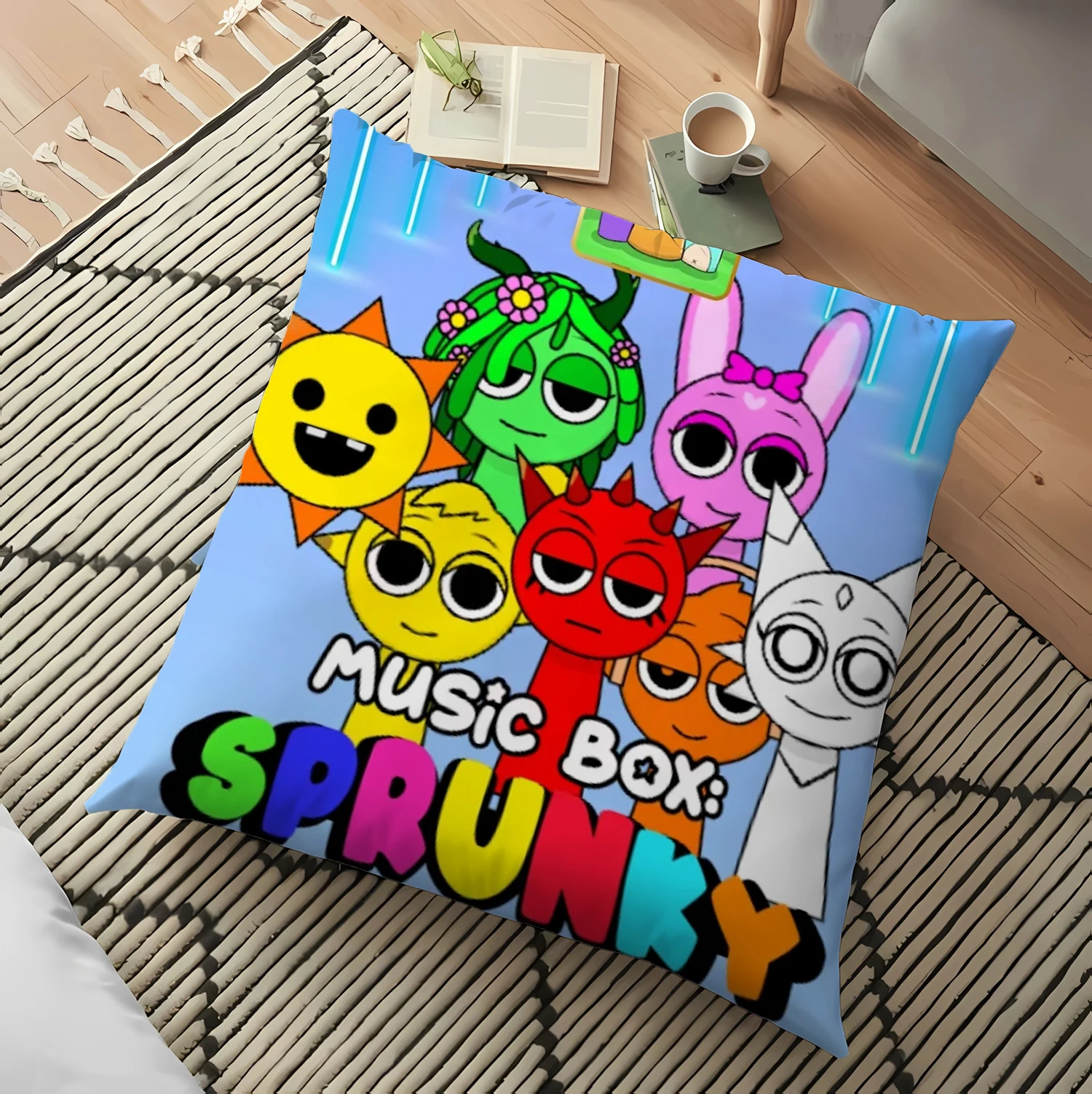Sprunki Pillowcases Cartoon Kawaii Pillow Covers Female Cute Pillow Cases Woman MEN Bedroom Room Home Decoration Birthday Gift
