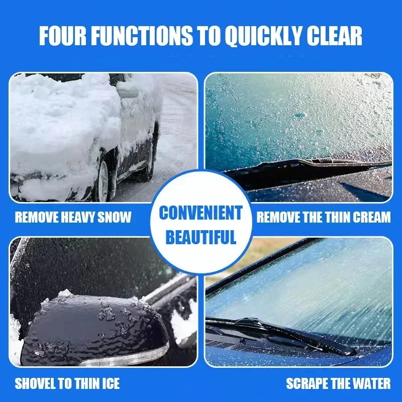 Car Ice Scraper Winter Auto Car Magic Window Windshield Shaped Funnel Snow Remover Deicer Cone Tool Scrap A Round Windows Clean