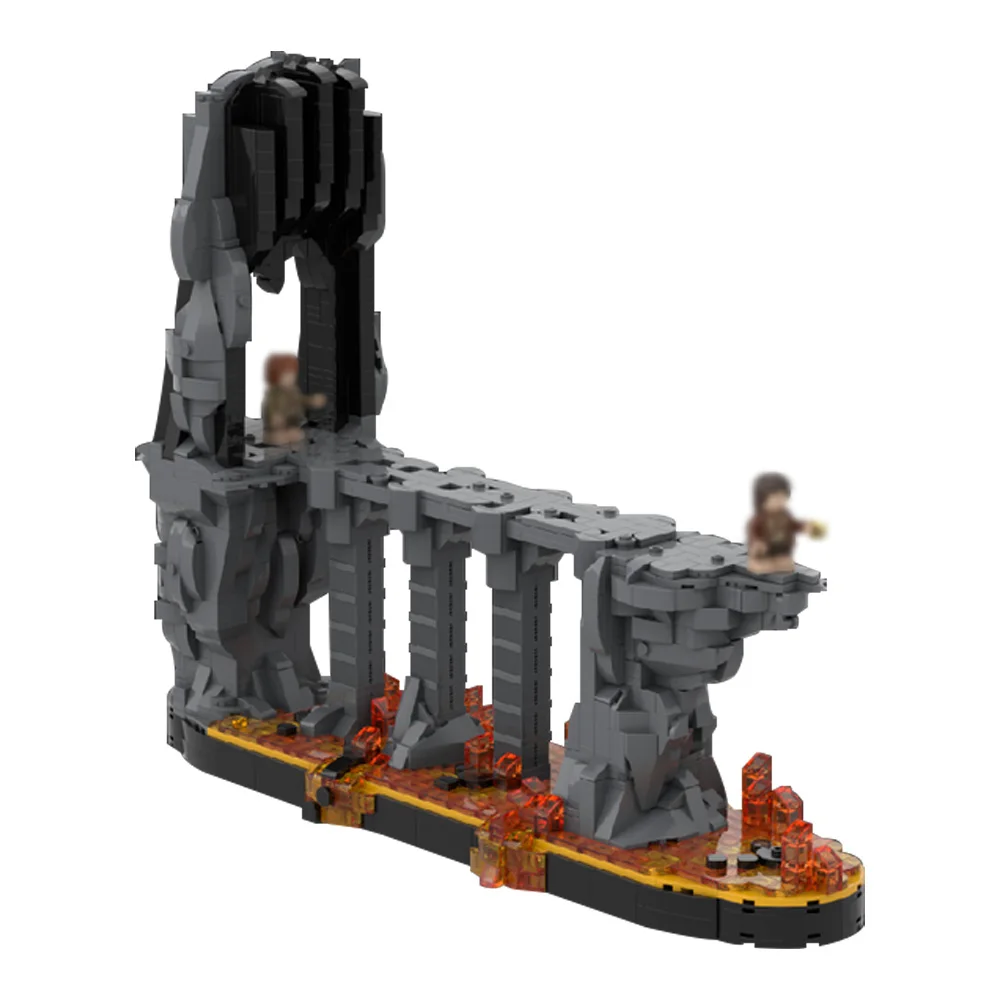 

Gobricks MOC-226536 Rings Movie The Fires of Mount Doom Building Blocks