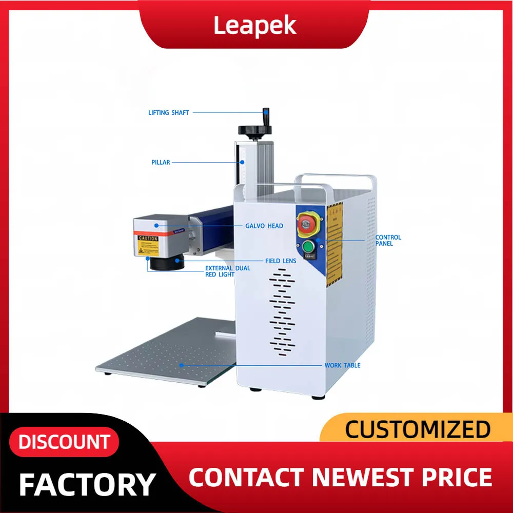 Laserowa znakowarka 20W 30W 50W Mopa Fiber Laser do znakowania i grawerowania, stal nierdzewna, do metalu, z oprogramowaniem Ezcad