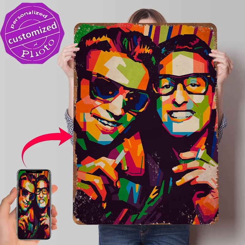 Buddy N Waylon Metal Poster Customized Wall Art Retro Vintage Metal Signs for Man Cave Decoration Home Decorations House Decor
