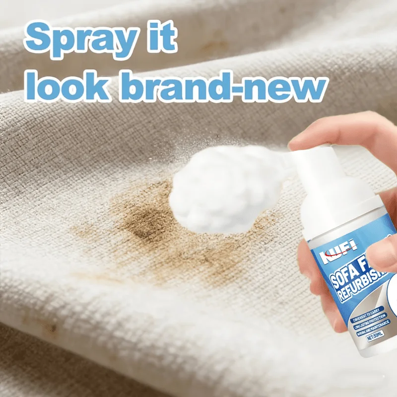 Upgraded Water‑Free Fabric Foam: great performance, quickly revives curtains, sofas, mattresses & clothes