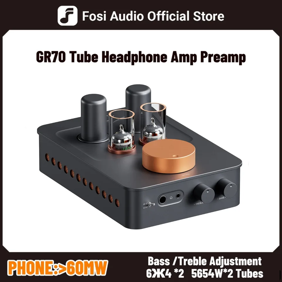 Fosi Audio P3 真空管 プリアンプ ヘッドホンアンプ 小型 ホー＜＞ Fosi Audio P3 真空管プリアンプ ヘッドホンアンプ