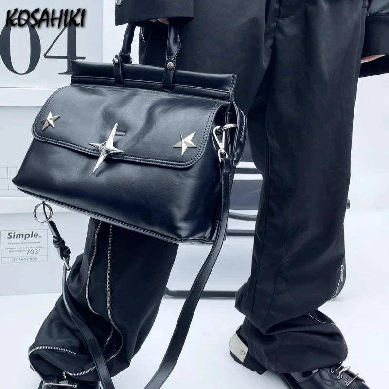 

Vintage Grunge Y2k Aesthetic Shoulder Bag Men Women Punk All Match Ins Handbags Streetwear Trendy Crossbody Bags Korean Fashion