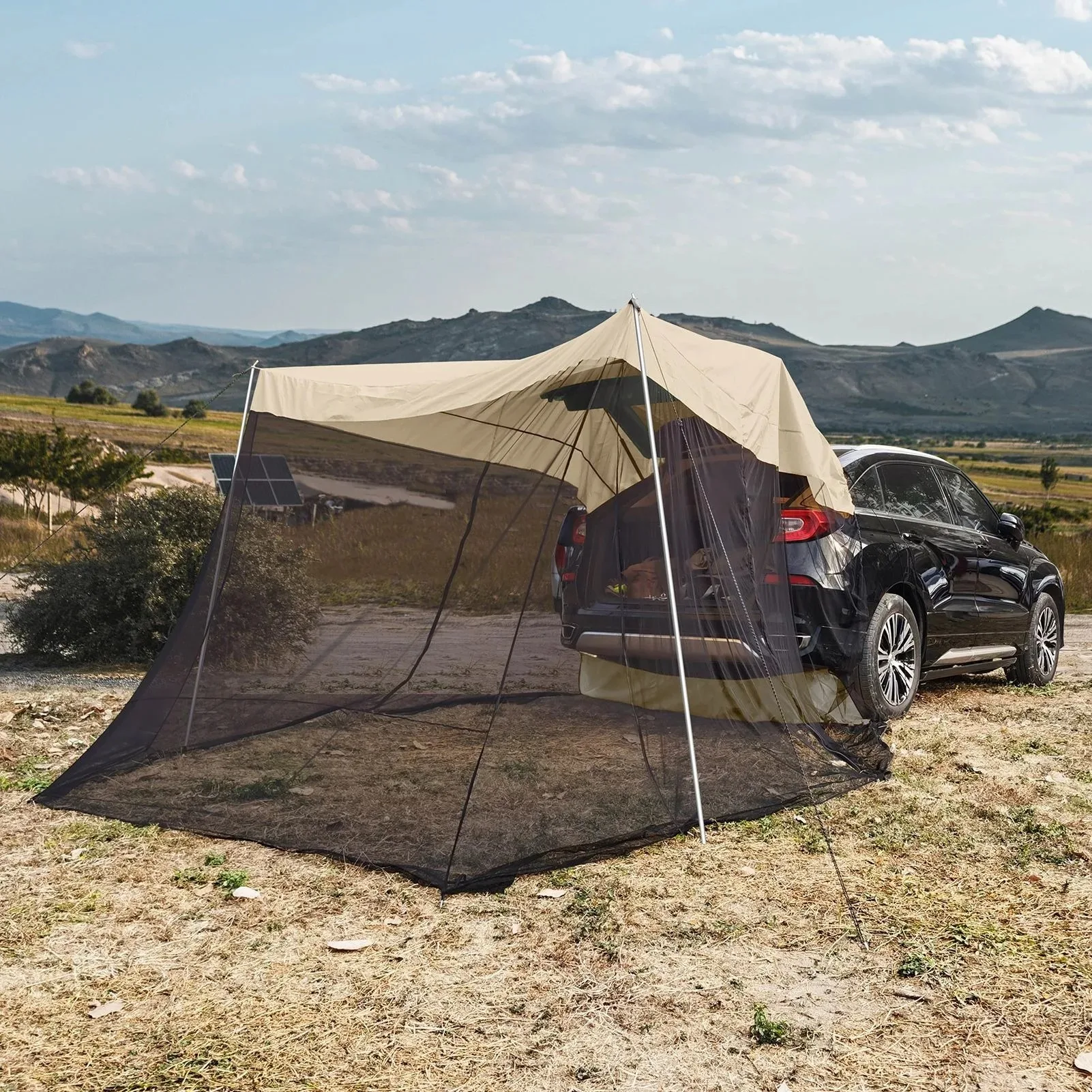 

SUV Rear Tent for Camping Waterproof Sunshade Anti-Mosquito Trunk Tent Outdoor Car Tail Awning for SUV Jeep Van