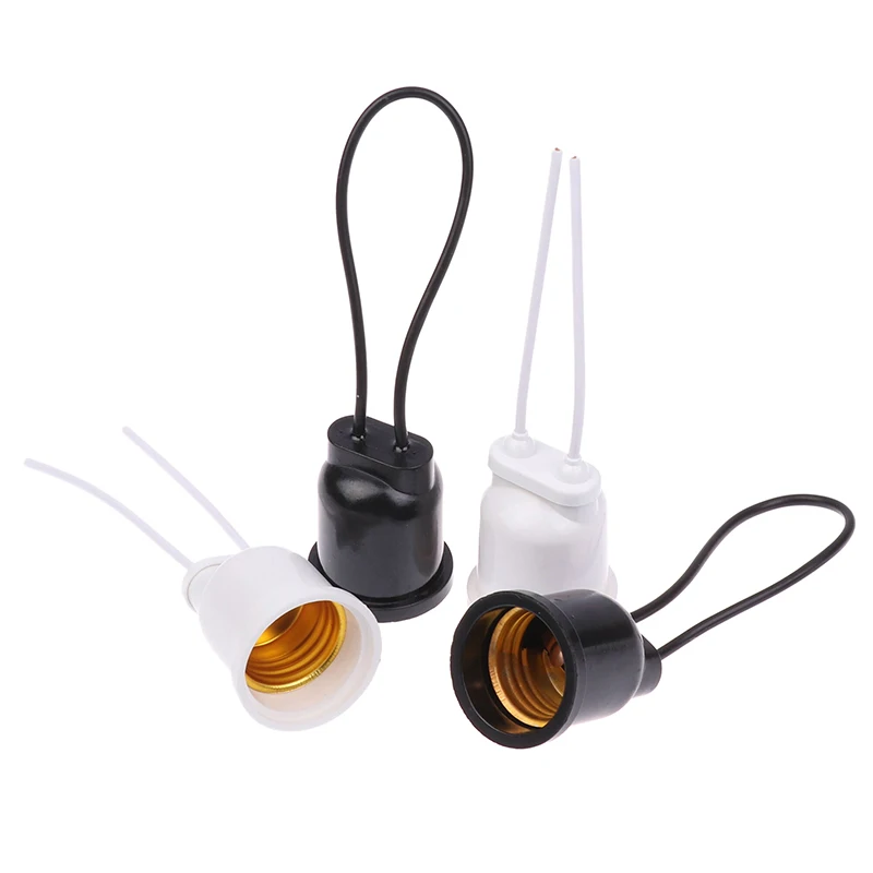 1/5PCS Outdoor Lighting Grow Plant Light Lampholder E27 Waterproof Copper Wire Light Bulb Socket Lamp Holder Base With Wire