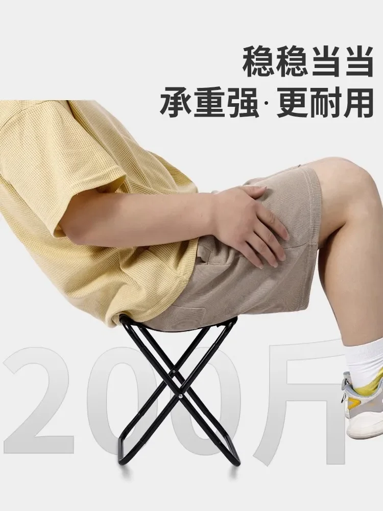 Outdoor folding stool portable fishing chair small horse stool camping chair folding chair small bench foldable