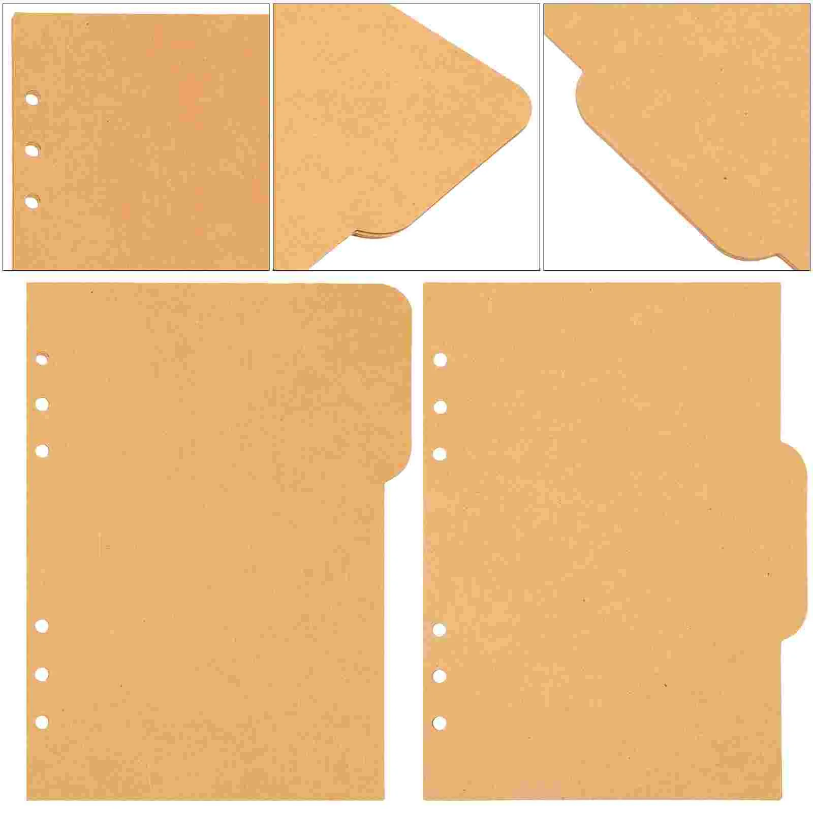 4 Sets/20PCS Loose-leaf Book Dot Grid Notebooks Journals Paper The Binder Dividers Page Insertable Indexes