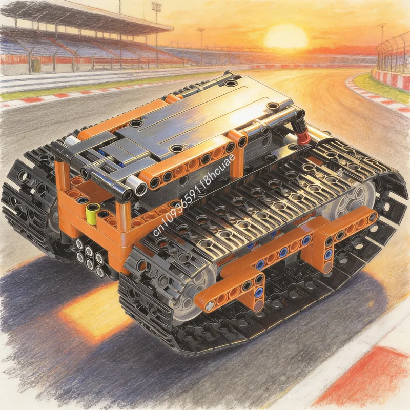 

268pcs MOC Tank 2 0 Technical Model Building Blocks Construction DIY Toy Assemble Idea Creative Education Christmas Gift Brick