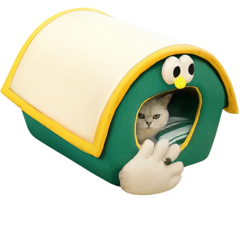

Cat Nest Closed Cat House Tent Four Seasons Universal Removable Washable Dog Nest