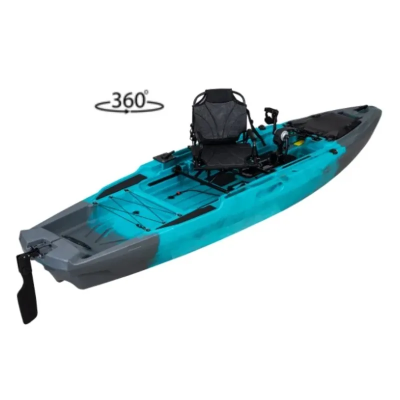 

LSF Single Person HDPE Plastic Non- Inflatable Kayak With Electric Motor 3.71m Length CE Certified For Kayak Fishing