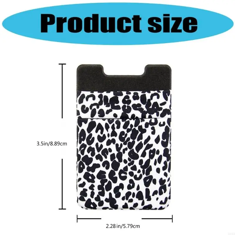 هاتف محفظة لاصق على الهاتف على جيب آمن يحمل بطاقات الائتمان وعملة H8WD