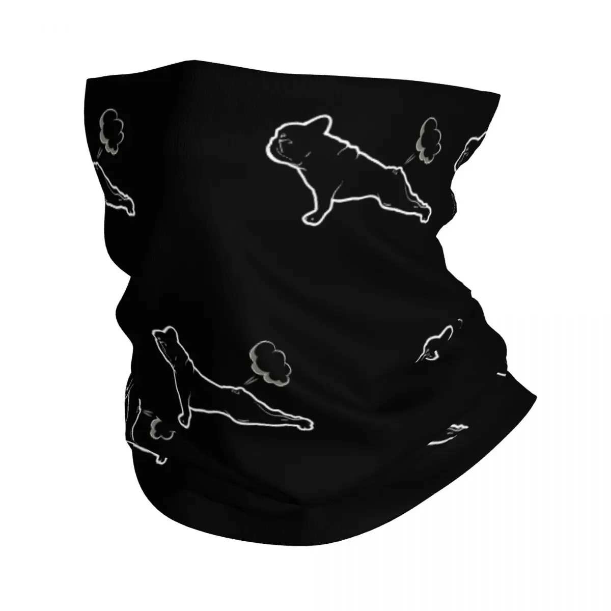 French Bulldogs Yoga Bandana Neck Gaiter Printed Wrap Mask Scarf Multifunction Balaclava Outdoor Sports For Men Women Adult