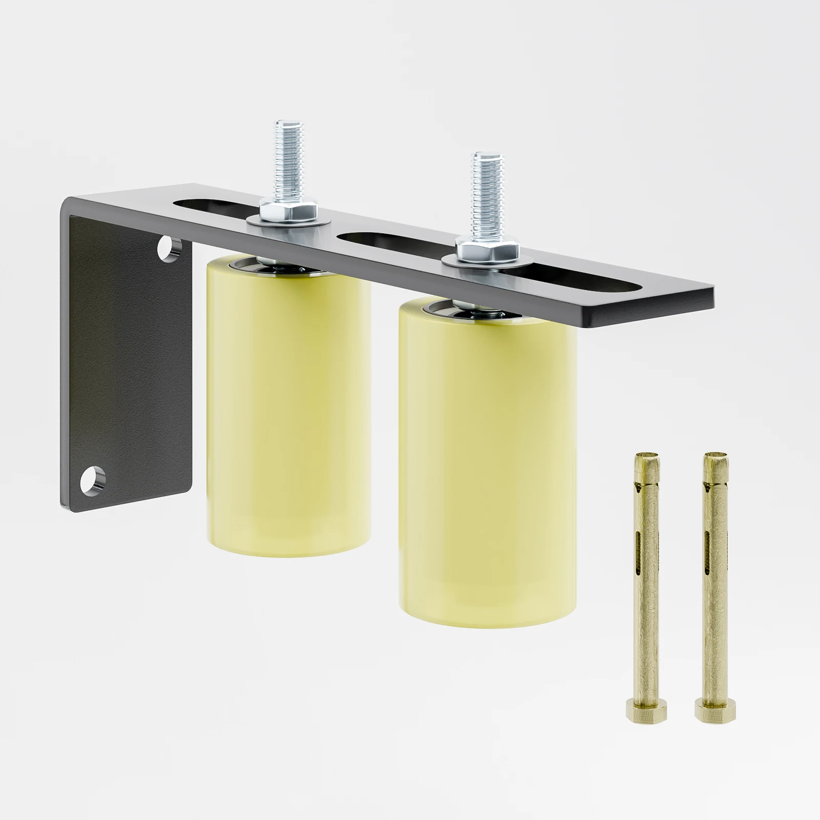 

3-дюймовый сверхмощный желтый роликовый набор направляющих для раздвижных ворот в патио