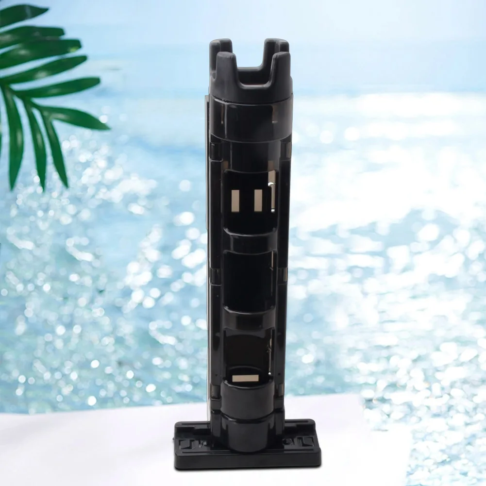 

Plastic Fishing Box Rod Holder Detachable Fishing Box Holder Adjustable Portable Snap Design for Angler Supplies