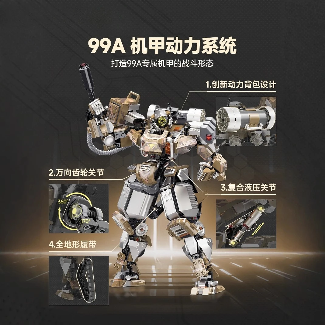 

iblock1204 Новый строительный блок 99A основной боевой танк Меха сборочная игрушка-головоломка для мальчика подарок на день рождения