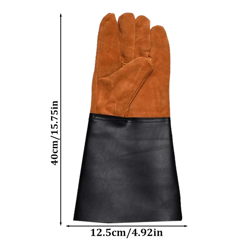 Leather Protection Gloves Welding Rose Pruning Rosetender Gardening Gloves Cowhide Gloves Protect Supplies Work Gloves